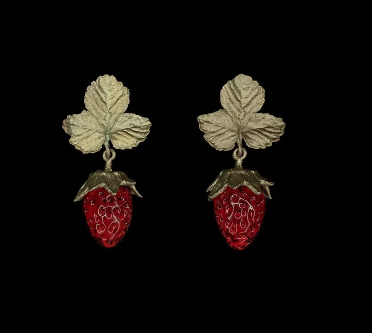 Strawberry Post Earrings