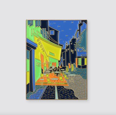 Café Terrace At Night • Enamel Pin