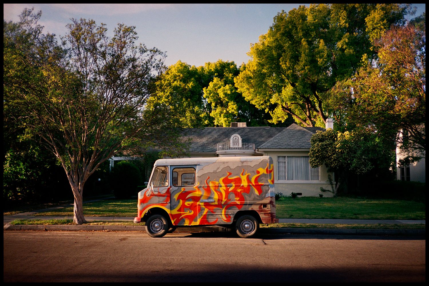 Reimer, Terrance. BURN, Fresno CA, 2002 . 10&quot; x10&quot; Open Edition Print