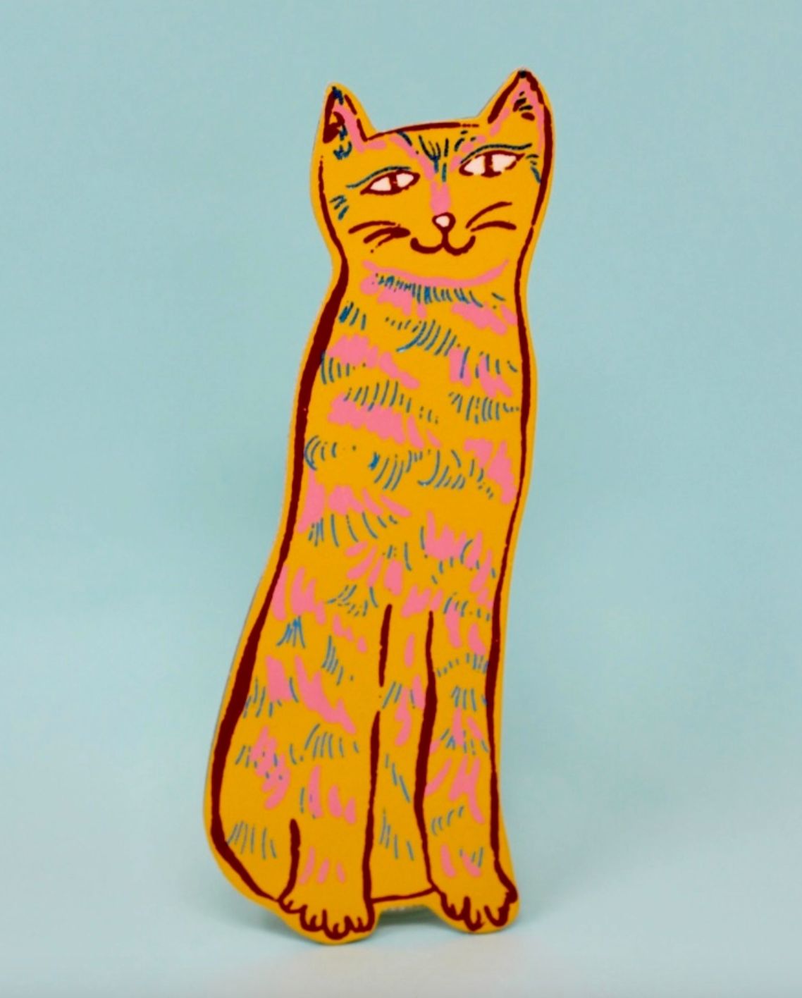  Cat Tails Leather Bookmark