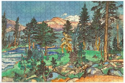 Chiura Obata,  Clouds, Upper Lyell Trail Along Lyell Fork, Sierra, California, 500 Piece Puzzle