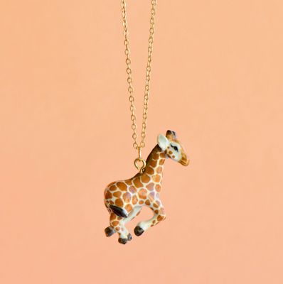 Porcelain  Baby Giraffe Necklace