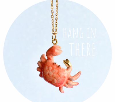 Porcelain Crab Necklace