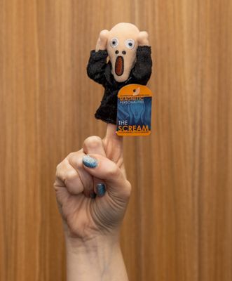 The Scream Magnetic Finger Puppet