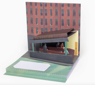 Hopper,  Nighthawks Pop-Up Card