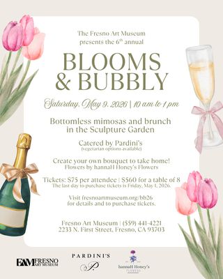 Blooms &amp; Bubbly (Table of 8)  Saturday, May 9, 2026