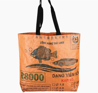 Recycled Feed Sack Cambodian Shopping Tote (Various Options to Select From)