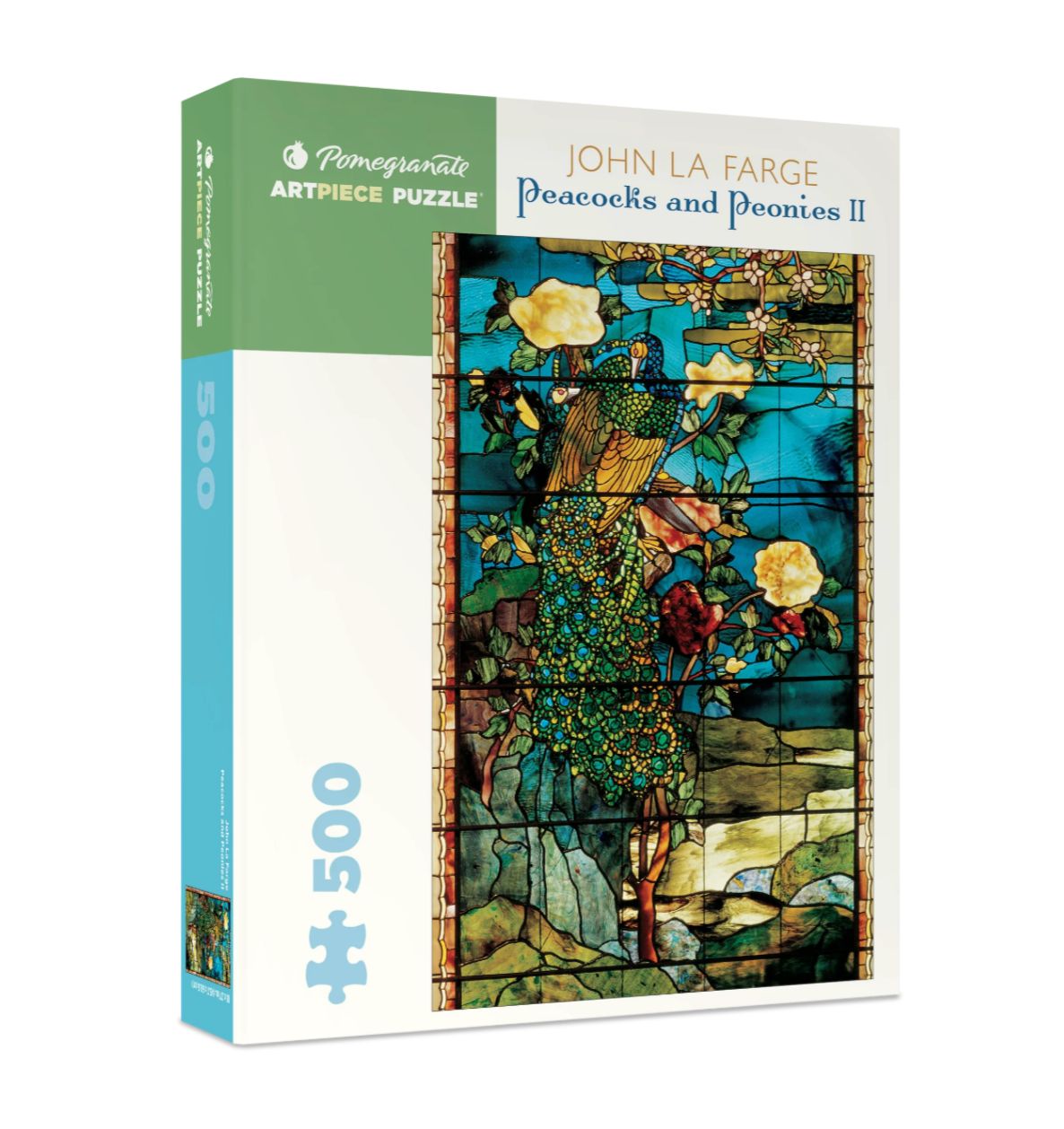 John La Farge: Peacocks and Peonies Ii 500-piece Jigsaw Puzzle