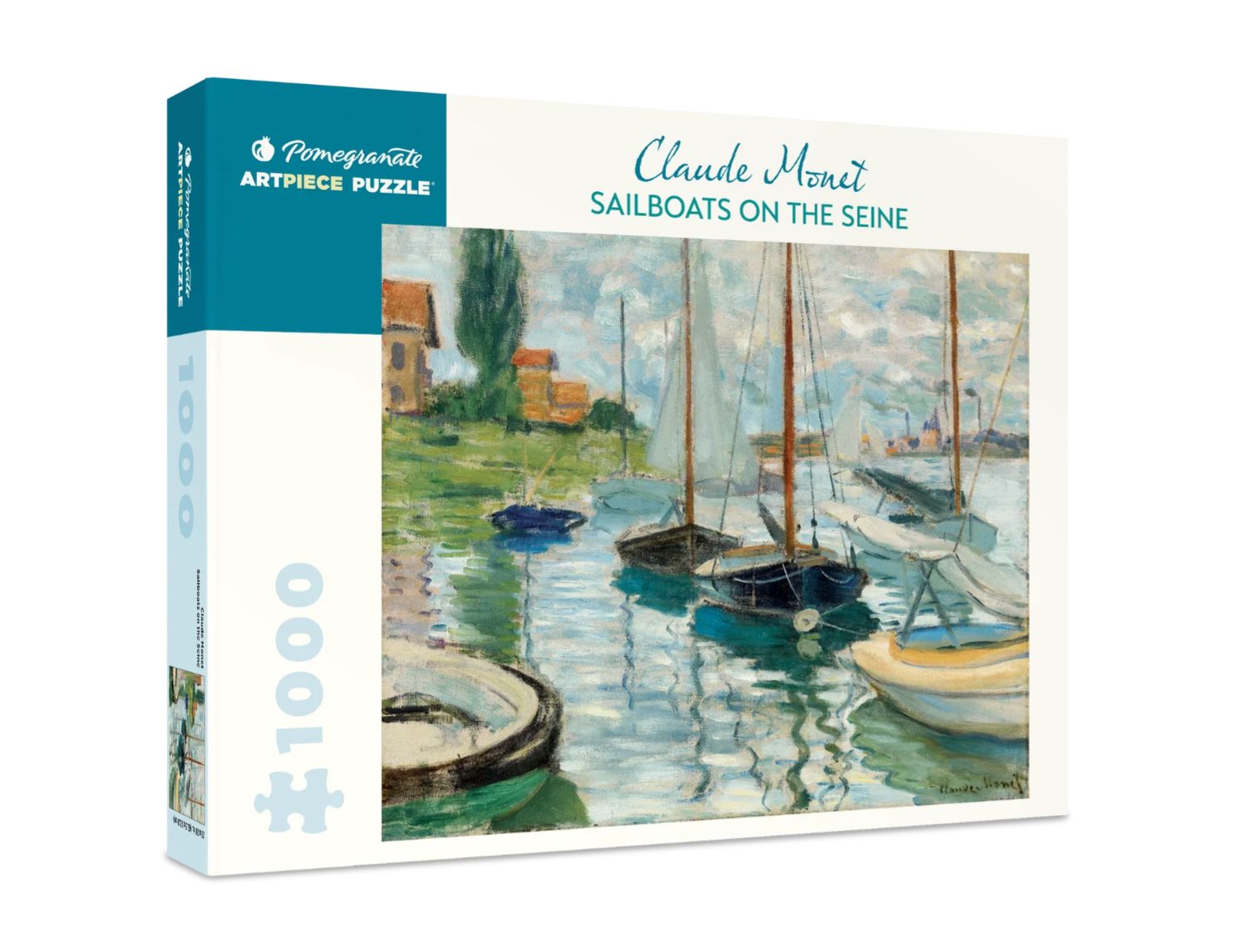 Claude Monet: Sailboats On the Seine 1000-Piece Jigsaw Puzzle