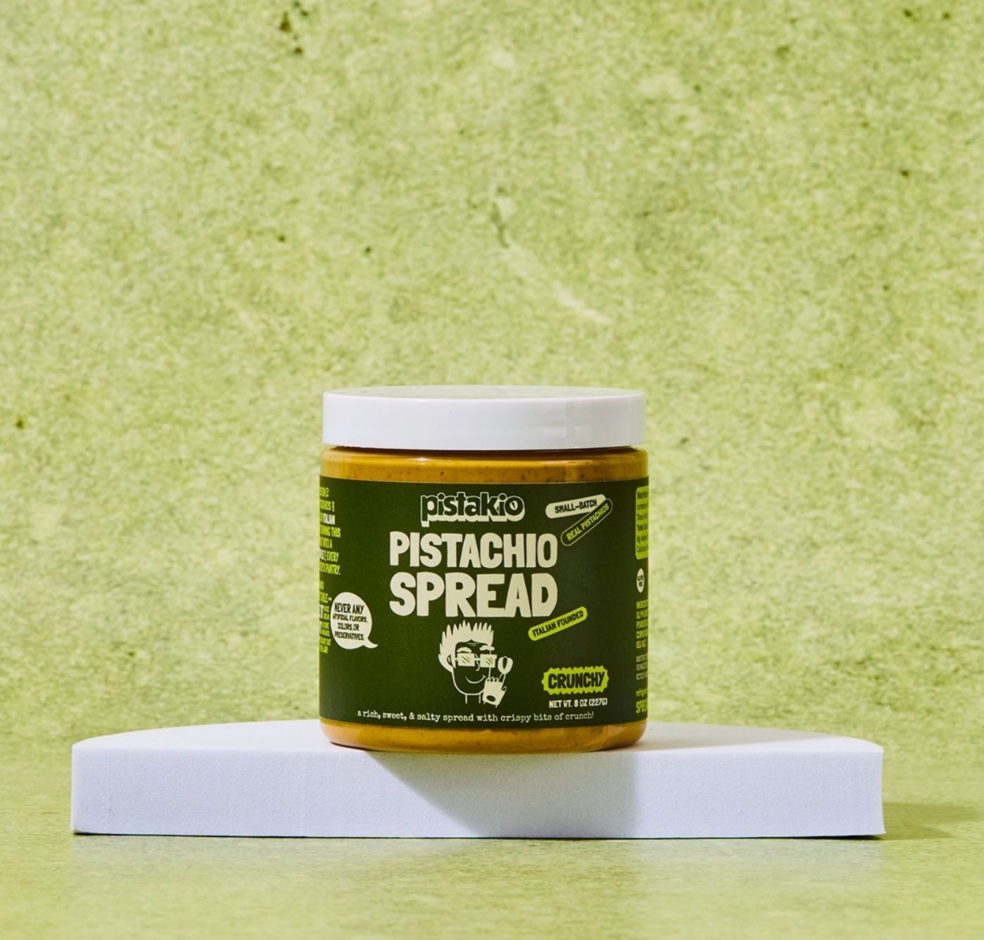 Pistakio Crunchy Pistachio Spread 8 oz Jar