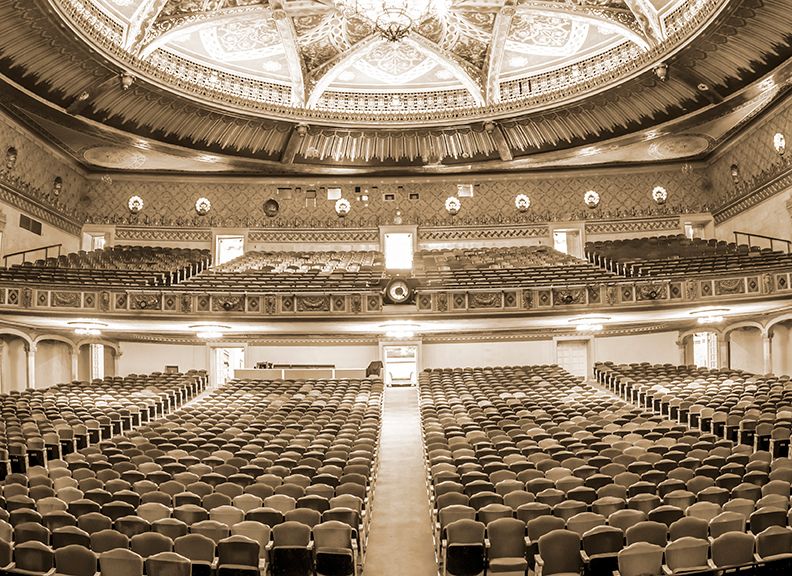 Jim Curnyn, Warnors Theater Interior Rear View, Fresno (Unframed) 14x17"
