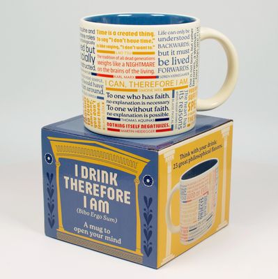 I Drink Therefore I Am (Philosophy Quote) Mug