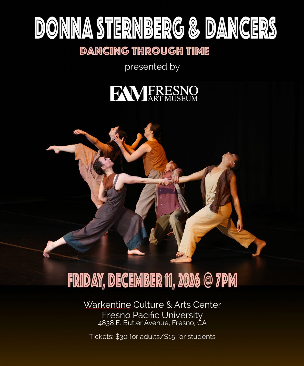 *Student Price* Donna Sternberg &amp; Dancers Dancing Through Time,  Friday, December 11, 2026 @ 7pm