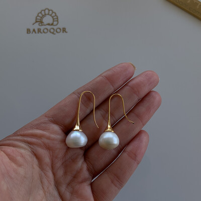 ‘Harmony’ large bun shape pearl hooks 12.5-13mm