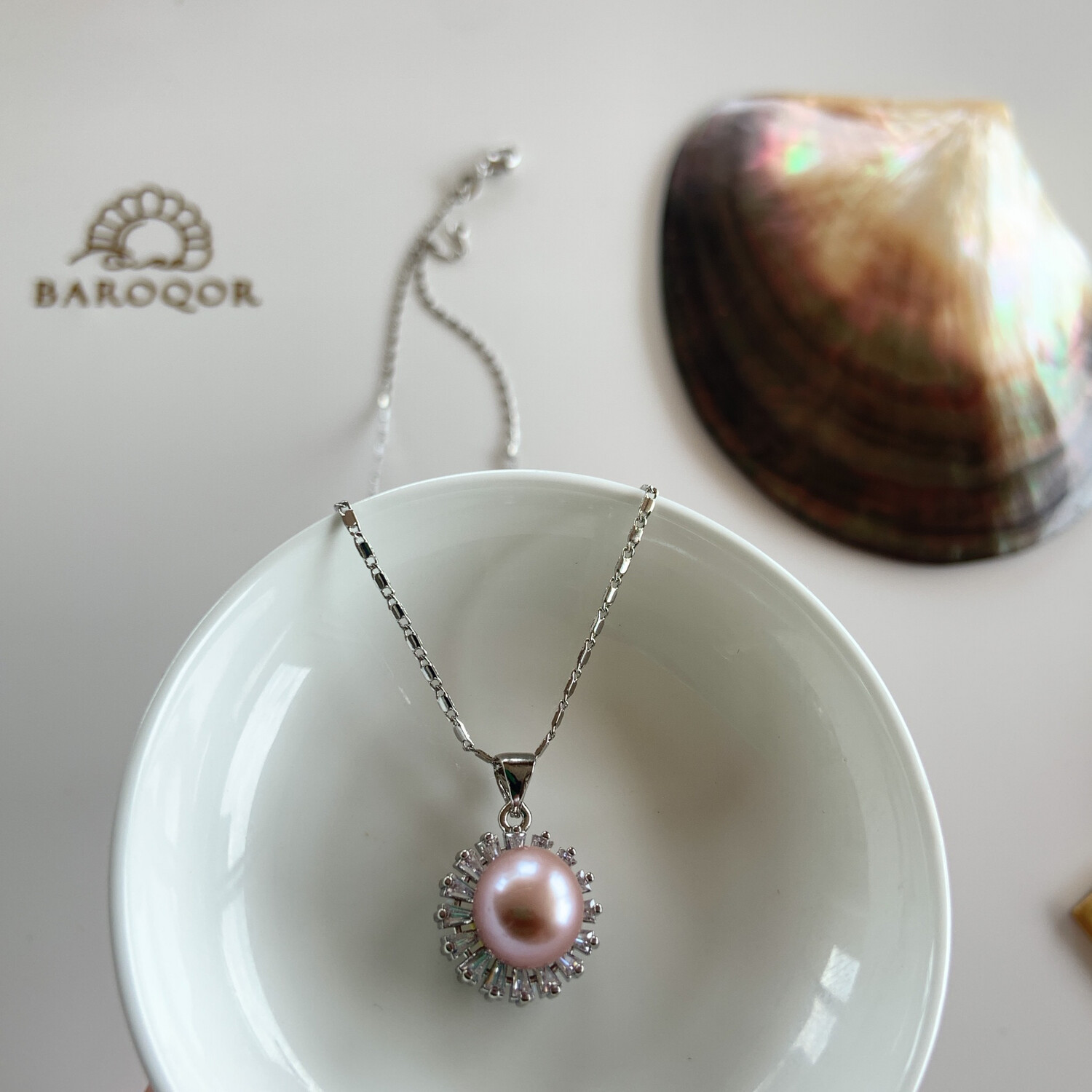 ‘Shy’ Baby Pink Pearl Necklace