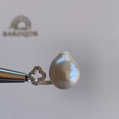 ‘Determination’ Pearl Ring
