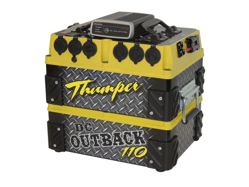 Thumper Outback DC 110 AH Battery Pack | Smart alternator dual battery Click N Collect Only