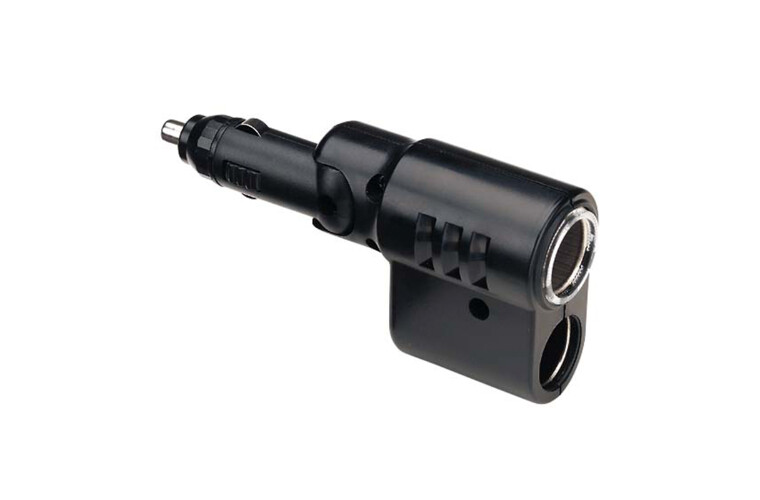 Navra Cigarette Lighter Plug with Adjustable Twin Accessory Sockets
