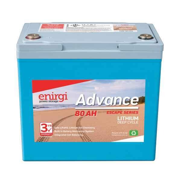 Enirgi Advance Escape Lithium Deep Cycle Battery 12.8V 80AH PICKUP ONLY