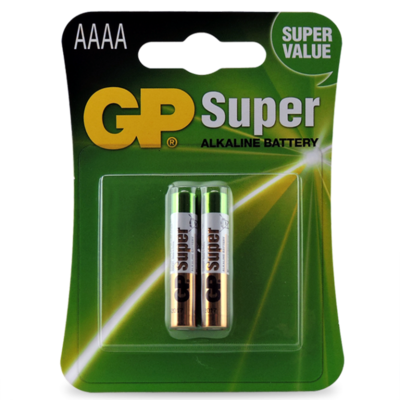 GP25AC2
GP 1.5V Alkaline AAAA Battery - Card of 2