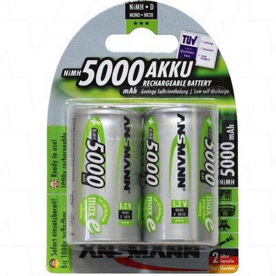5030922 Ansmann D size NiMH Consumer Rechargeable Battery