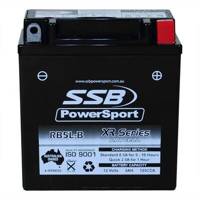 SSB XR Series High Performance AGM SSB RB5L-B XR Series High Performance AGM Motorcycle Battery