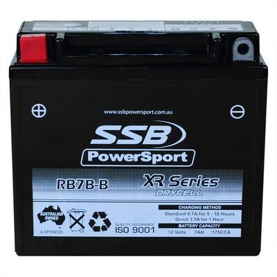 SSB XR Series High Performance AGM SSB RB7B-B XR Series High Performance AGM Motorcycle Battery