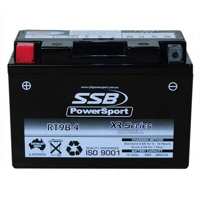 SSB XR Series High Performance AGM SSB RT9B-4 XR Series High Performance AGM Motorcycle Battery