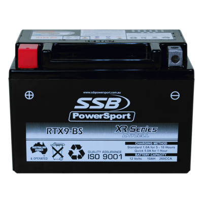 SSB XR Series High Performance AGM SSB RTX9-BS XR Series High Performance AGM Motorcycle Battery