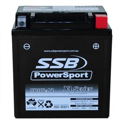 SSB XR Series High Performance AGM SSB RB10L-A2 XR Series High Performance AGM Motorcycle Battery