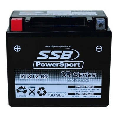 SSB XR Series High Performance AGM SSB RTX12-BS XR Series High Performance AGM Motorcycle Battery