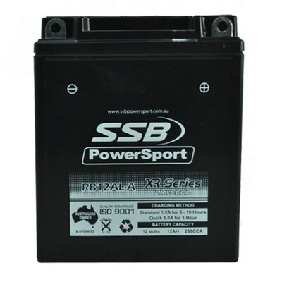 SSB XR Series High Performance AGM SSB RB12AL-A XR Series High Performance AGM Motorcycle Battery