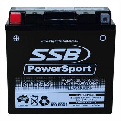 SSB XR Series High Performance AGM SSB RT14B-4 XR Series High Performance AGM Motorcycle Battery