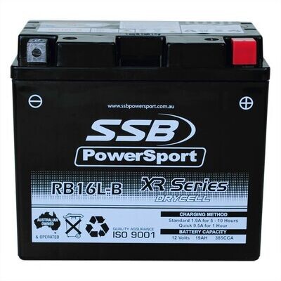 SSB XR Series High Performance AGM SSB RB16L-B XR Series High Performance AGM Motorcycle Battery