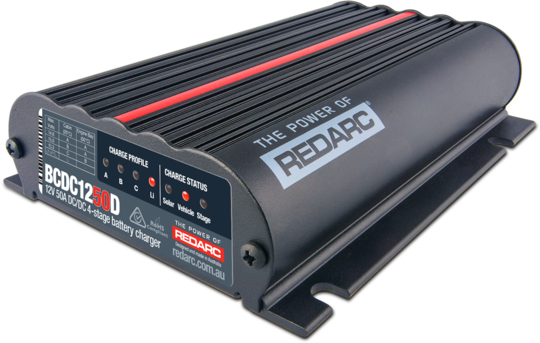 Redarc BCDC1250D Dual input 50amp Solar ready DC Charger