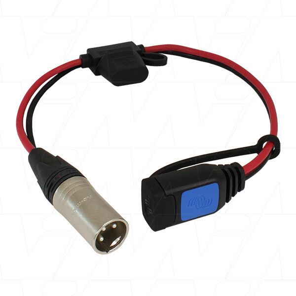 Victron Energy Lead to XLR 3-Pin connector with 30A auto blade fuse BPC900100004XLR

VECIP65-XLR