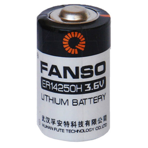 Fanso ER14250H 1/2AA size 3.6V 1200mAh Lithium Thionyl Chloride Battery