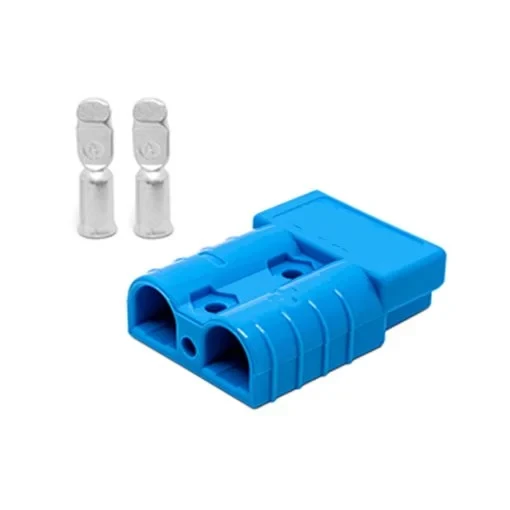 50 amp Anderson Plug Blue (Single) inc Terminals