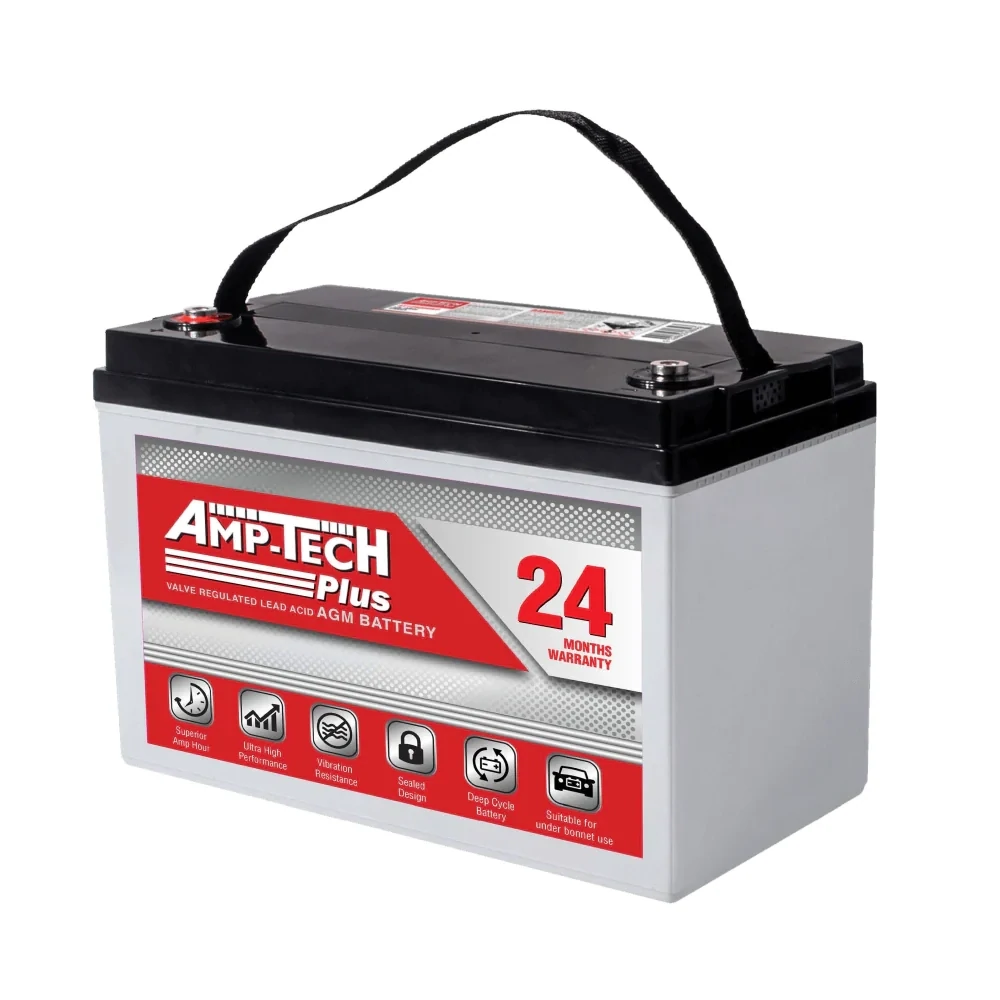 AmpTech AT129000DSP VRLA/AGM Deep Cycle/ STARTING Battery 12V 105Ah