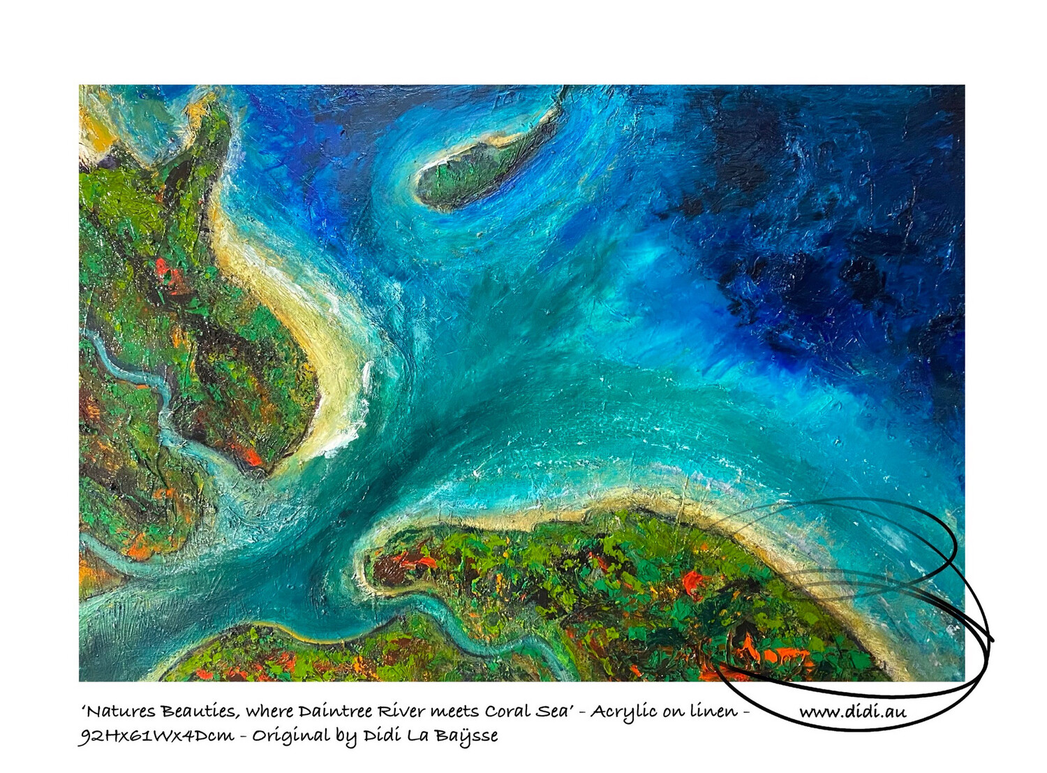 ‘Natures Beauties, where Daintree River meets Coral Sea’