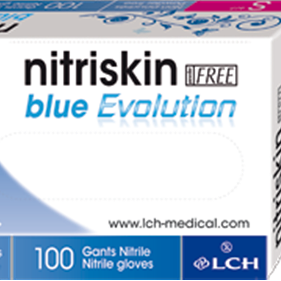 Gants nitriskin blue evolution free