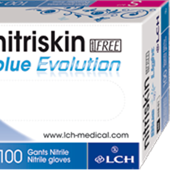 Gants nitriskin blue evolution free PRO