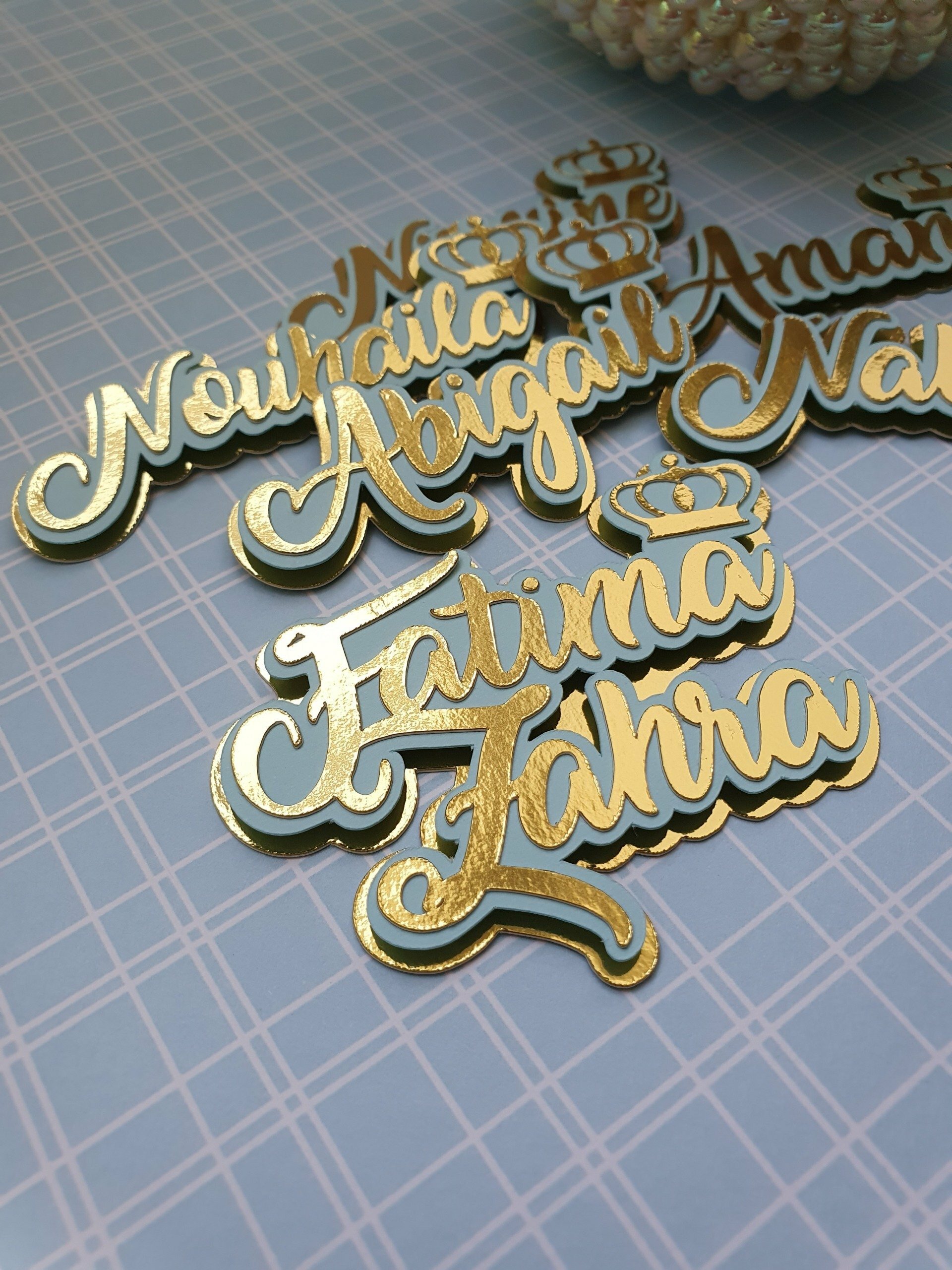 Small 3D Name / Place Appliqué  (+/- 8 cm)