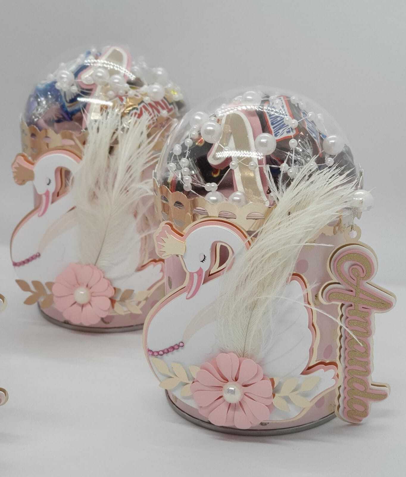 Decorated Pringles Can with Dome filled with sweets