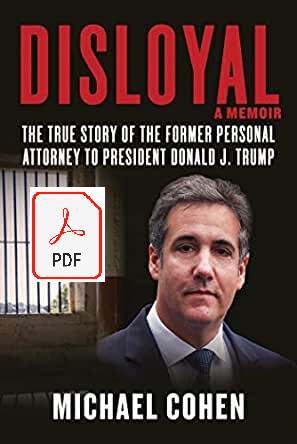 Disloyal  A Memoir by Michael Cohen - PDF