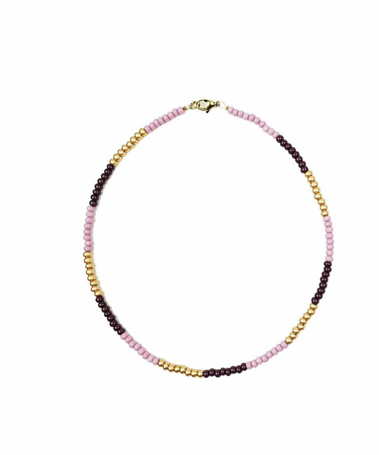 Gold pink aubergine