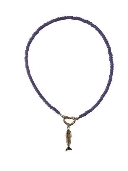 Paarse Vis ketting