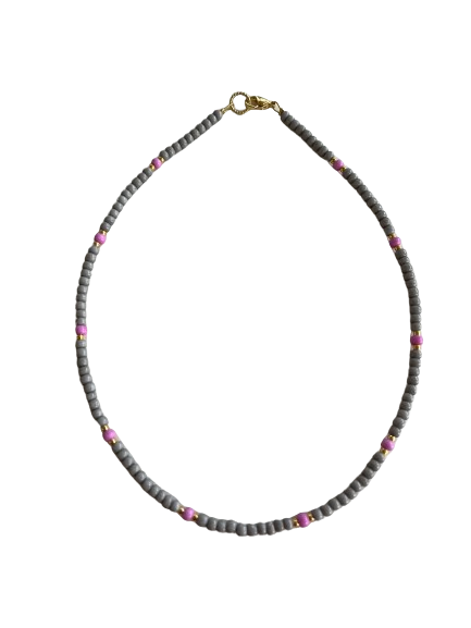 Grijze met roze en touch of gold