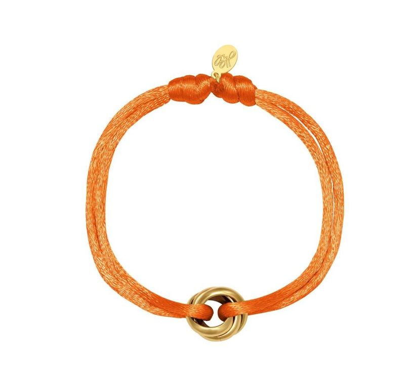 fel oranje armband