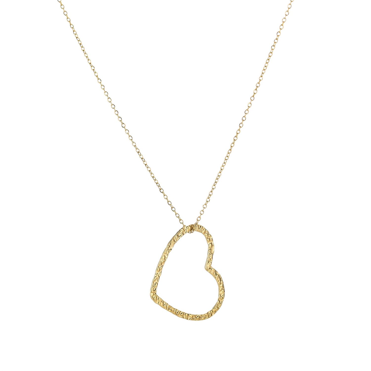 Gouden hart oorbel